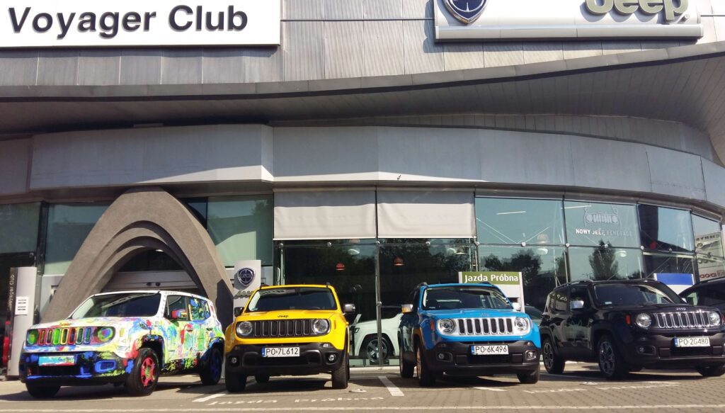 Kolorowy piknik z malowaniem Jeep'a Renegade'a