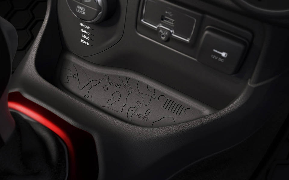 Jeep Renegade detal mapa moab