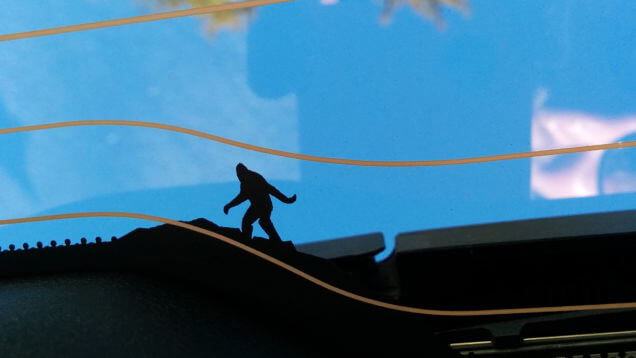 sylwetka yeti wylna szyba jeep renegade