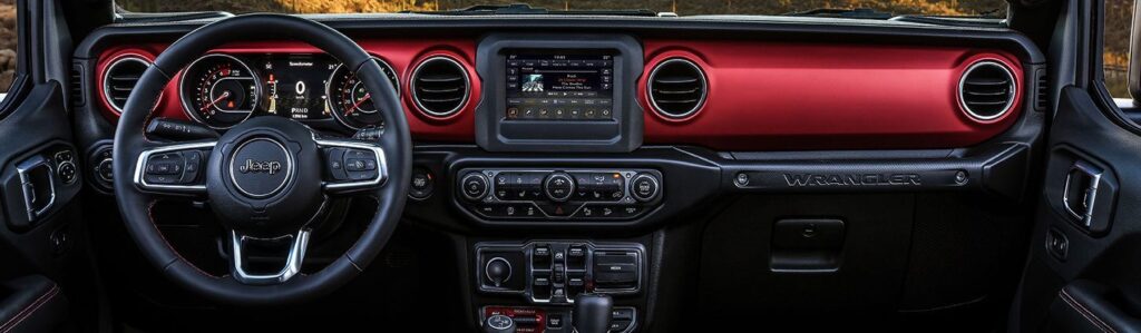 Nowy Jeep Wrangler JL wnętrze Nowy Jeep Wrangler JL wnętrze