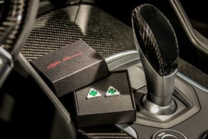 Giulia Quadrifoglio i Stelvio Quadrifoglio „NRING" spinki do mankietów