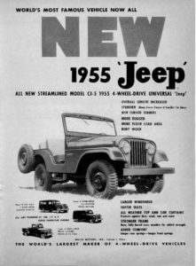 1955 Jeep CJ-5 jeepa z lat piędziesiątych
