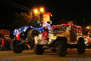 Jeep w świątecznym klimacie